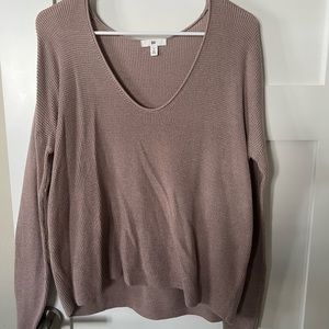 BP textured stitch v-neck pull over